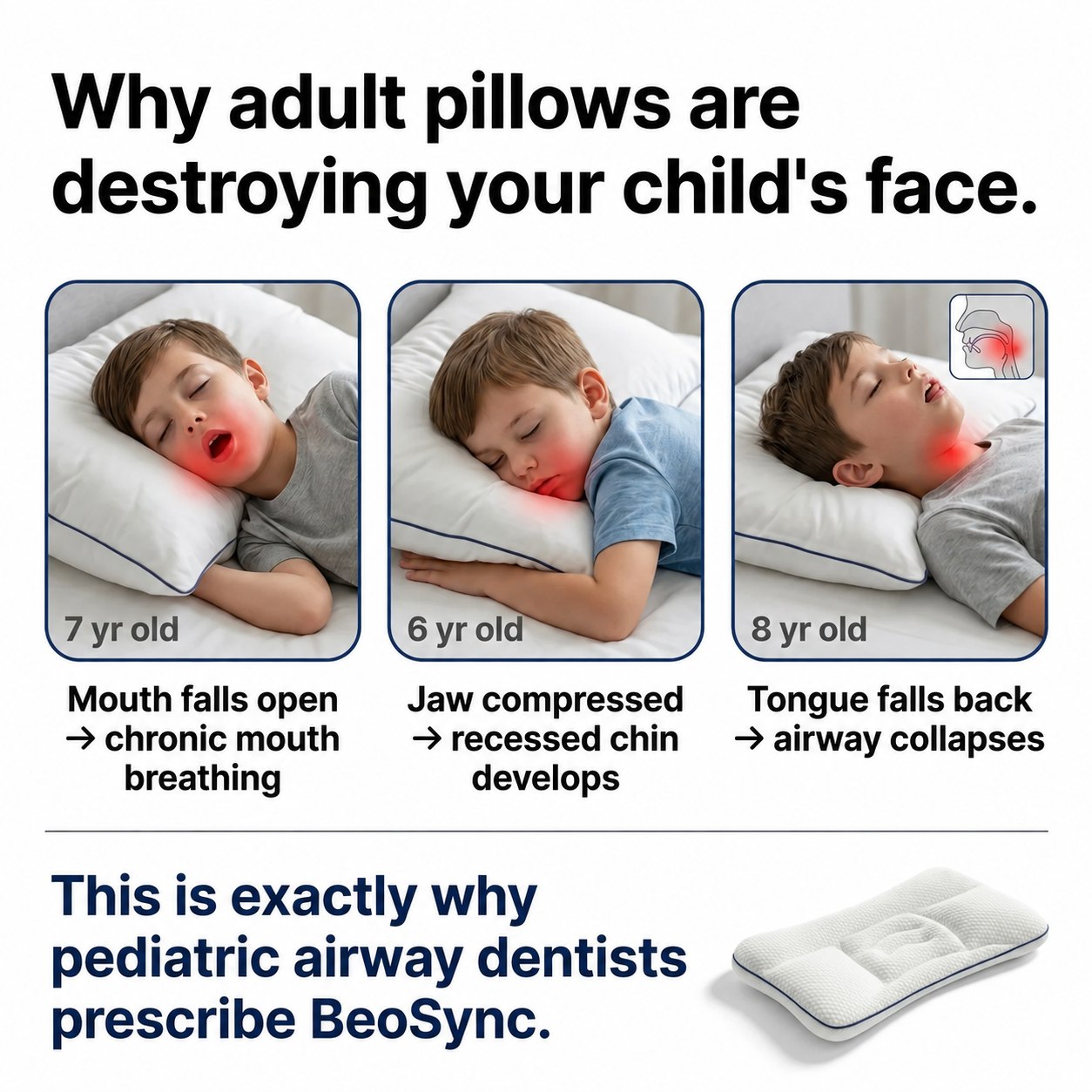 Beosync™ Posture Kids Pillow
